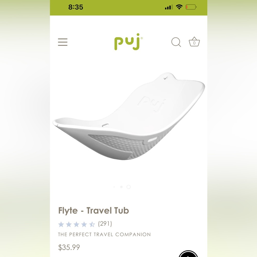 Puj Flyte Infant Travel Bath
